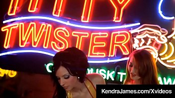 Beautiful Latex Lovers Kendra James & RubberDoll face fuck each other, dildo drill & orgasm under the glow of neon lights! Full Video & Kendra Live @ KendraJames.com!